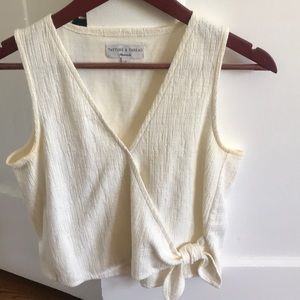 Madewell texture and threat wrap tank top small